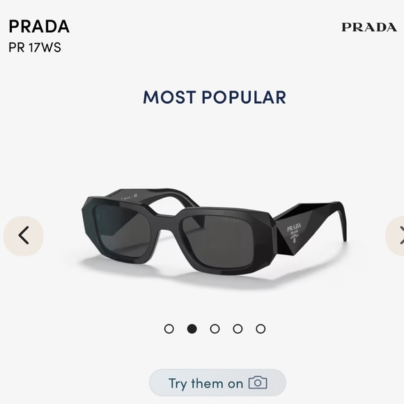 Prada sunglasses Symbole Rectangular Sunglasses, 51mm - Picture 2 of 3